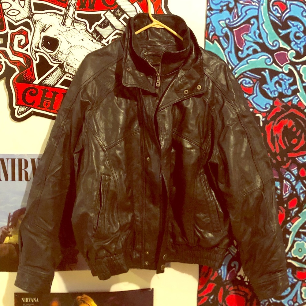Wilsons Leather genuine leather zip up jacket